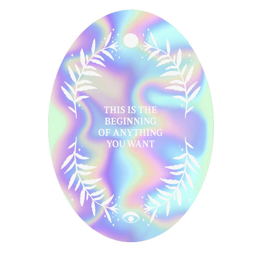 Anything You Want Holographic Sticker Anna Cosma